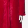 Ted Lasso Keeley Jones Red Fur Coat Sleeves