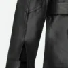 Bane Black Leather Jacket Cuffs