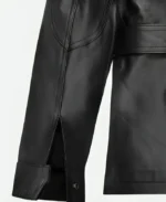 Bane Black Leather Jacket Cuffs