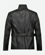 Bane Black Leather Jacket Back