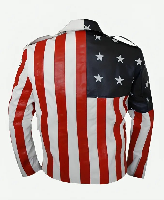 Vanilla Ice American Flag Jacket Back