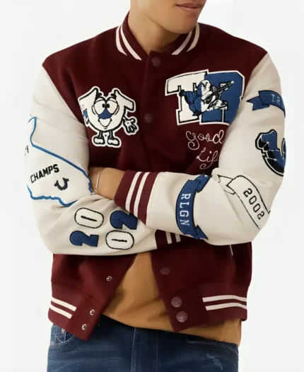 True Religion Letterman Jacket