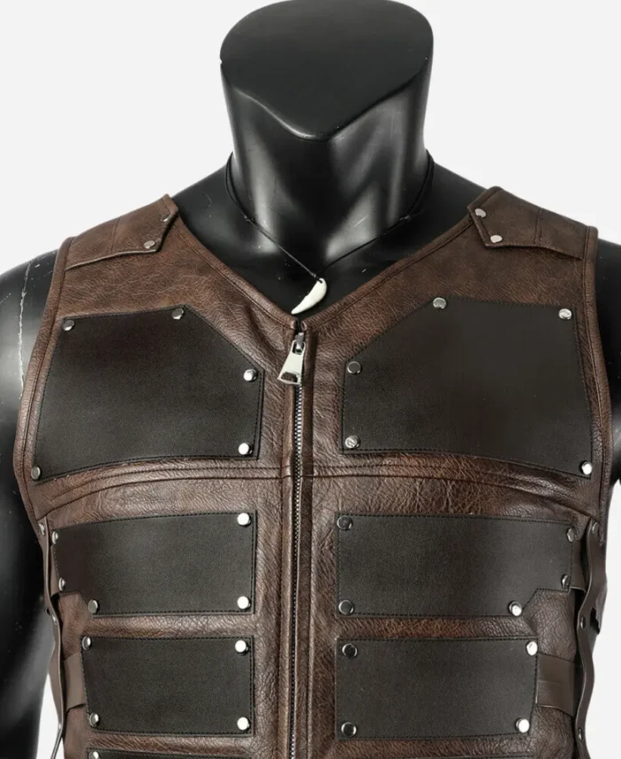 Aaron Taylor-Johnson Kraven the Hunter Sergei Brown Vest For Sale