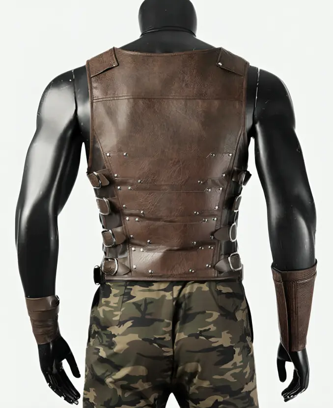 Aaron Taylor-Johnson Kraven the Hunter Sergei Brown Vest