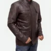 Ajax Brown Leather Jacket