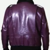 Batman Joker Goon Purple Leather Bomber Jacket For Men And Women