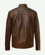 Boss Level 2021 Movie Roy Pulver Brown Leather Jacket