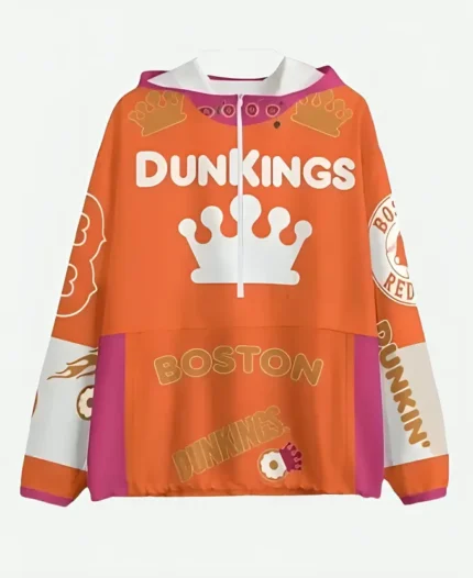 Boston Dunkings Orange Track Hoodie For Sale