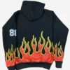 Canadian Rapper Drake Vaffanculo Flame Black Pullover Oversized Hoodie