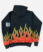 Canadian Rapper Drake Vaffanculo Flame Black Pullover Oversized Hoodie