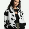 Cow Print North Face Jacket