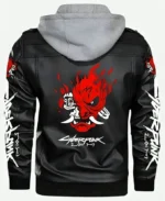 Cyberpunk 2077 Samurai Black Hooded Black Jacket For Men's