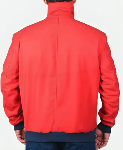 David Hasselhoff Baywatch Mitch Buchannon Lifeguard Red Bomber Jacket