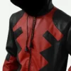 Deadpool Game Red Leather Hooded Jacket For Sale