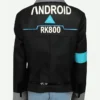 Detroit Become Human Connor RK800 Gray And Black Leather Jacket