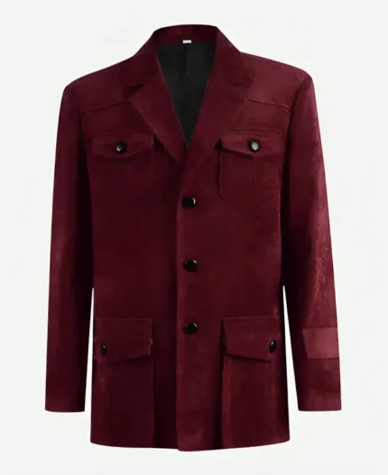 Doctor Who Fourth Doctor Tom Baker Maroon Cosplay Coat