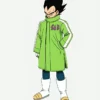 Dragon Ball Super Goku & Broly Vegeta SAB Green Leather Coat For Sale