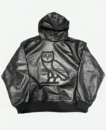 Drake OVO Leather Hoodie