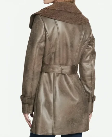 Duster Shearling Trench Coat