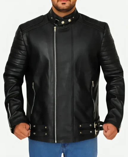 Ed Skrein Deadpool Leather Jacket