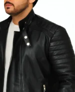 Ed Skrein Leather Jacket