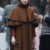 Emily In Paris Brown Cape Coat