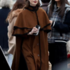 Emily In Paris S04 Cooper Brown Cape Coat For Women