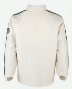 Ford V Ferrari Shel-by American Team White Bomber Jacket