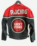 Formula 1 Lucky Strike Red and Black Leather Jacket