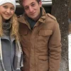 Jeremy Allen Shameless Lip Gallagher Khaki Cotton Jacket For Sale