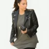 Kim Kardashian Biker Jacket