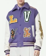 Louis Vuitton Purple Letterman Varsity Jacket