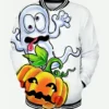 Men’s Funny Halloween Pumpkin Print Jacket