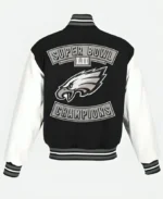 NFL Team Philadelphia Eagles Super Bowl LII Champions Black Starter Jacket