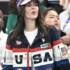 Olympic 2024 Kendal Jenner Team USA Flagbearer Jacket Blue Jacket