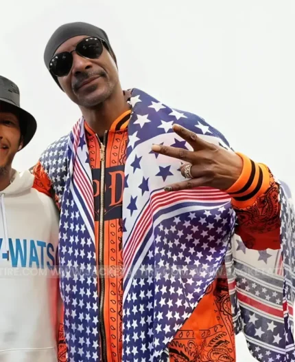 Olympics 2024 Snoop Dogg Orange Bandana Tracksuit