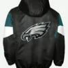  Philadelphia Eagles Breakaway Quarter Zip Black letterman Jacket For Men