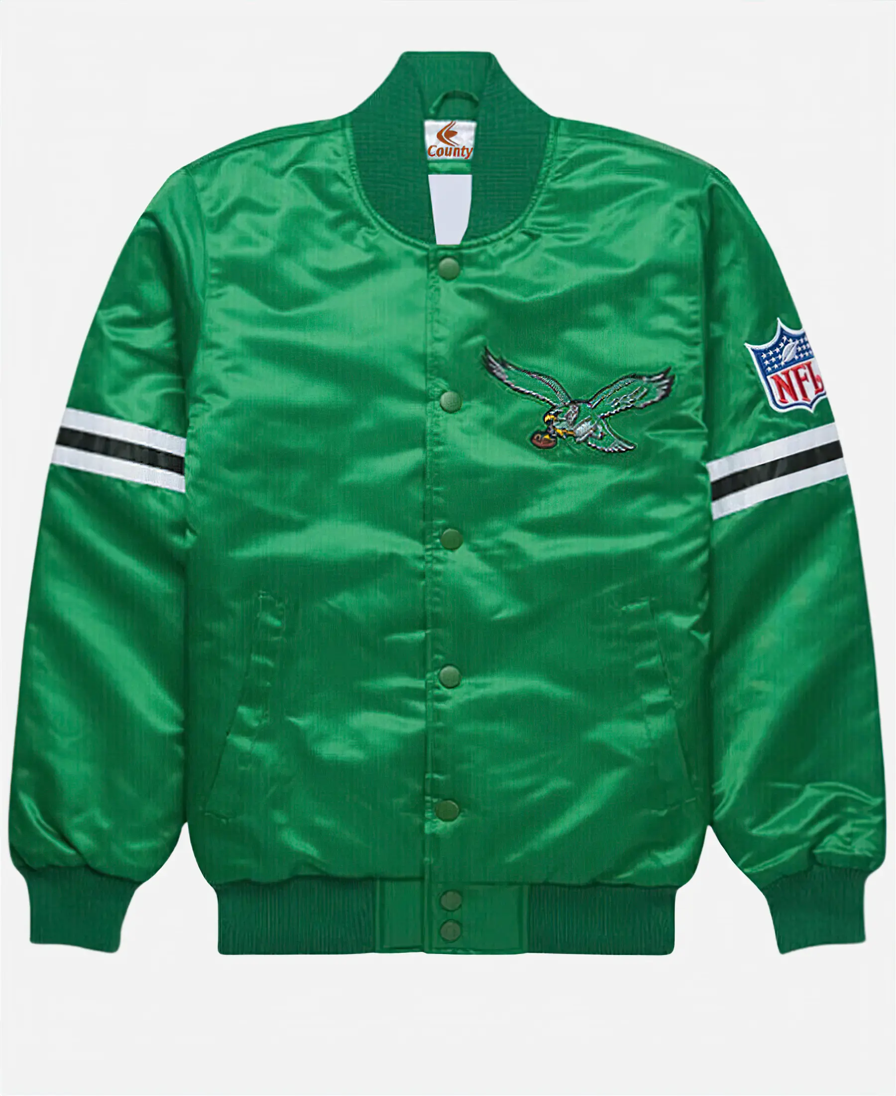 Philadelphia Eagles Satin Green Jacket