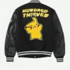 Pokemon Pikachu Golden Bear Black Letterman Jacket