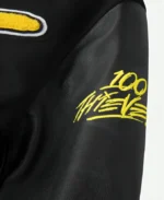 Pokemon Pikachu Golden Bear Black Letterman Jacket For Men And Women