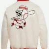 Retro Cincinnati Reds Rib Full-Snap Starter Satin Varsity Jacket