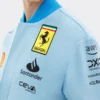 Scuderia Ferrari F1 Miami Grand Prix Blue Varsity Jacket For Sale