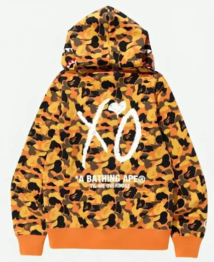 Shark Orange Hoddie