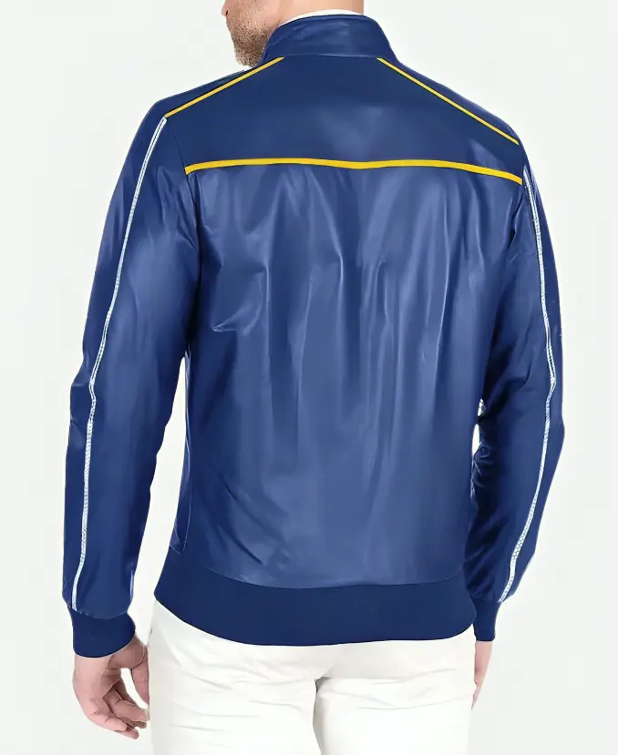 The Chase For Carrera Ryan Gosling Blue Leather Jacket