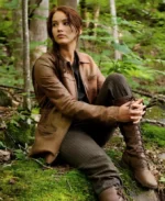 The Hunger Games Jennifer Lawrence Brown Leather