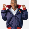 The Simpsons Cartoon Homer Simpson Navy Blue Varsity Jacket