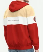 Tommy Hilfiger San Francisco 49ers Red Hooded Pullover Jacket