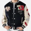 True Religion Black Varsity Jacket