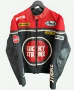 Vintage Lucky Strike Racing Leather Jacket