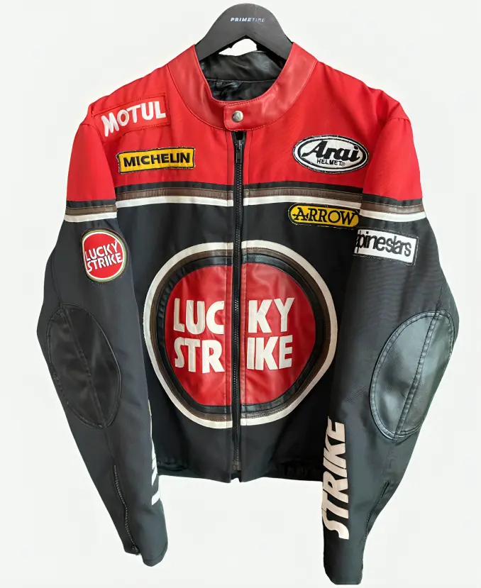 Vintage Lucky Strike Racing Leather Jacket